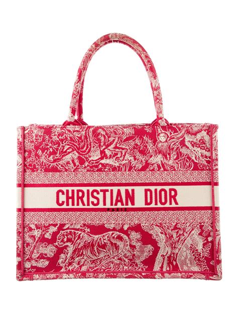 dior toile book tote